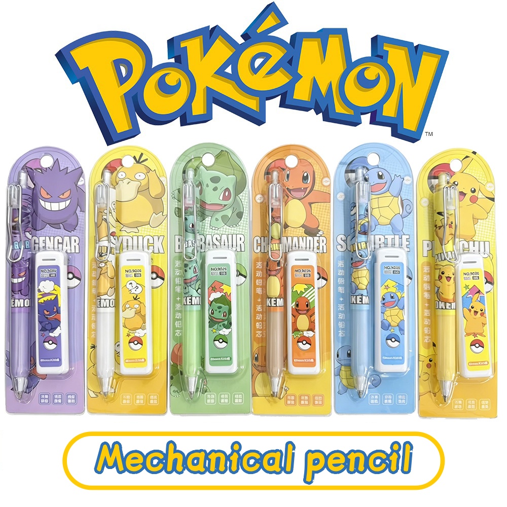 Tech For Office - Pokemon Pikachu Mechanical Pencil Set Cartoon