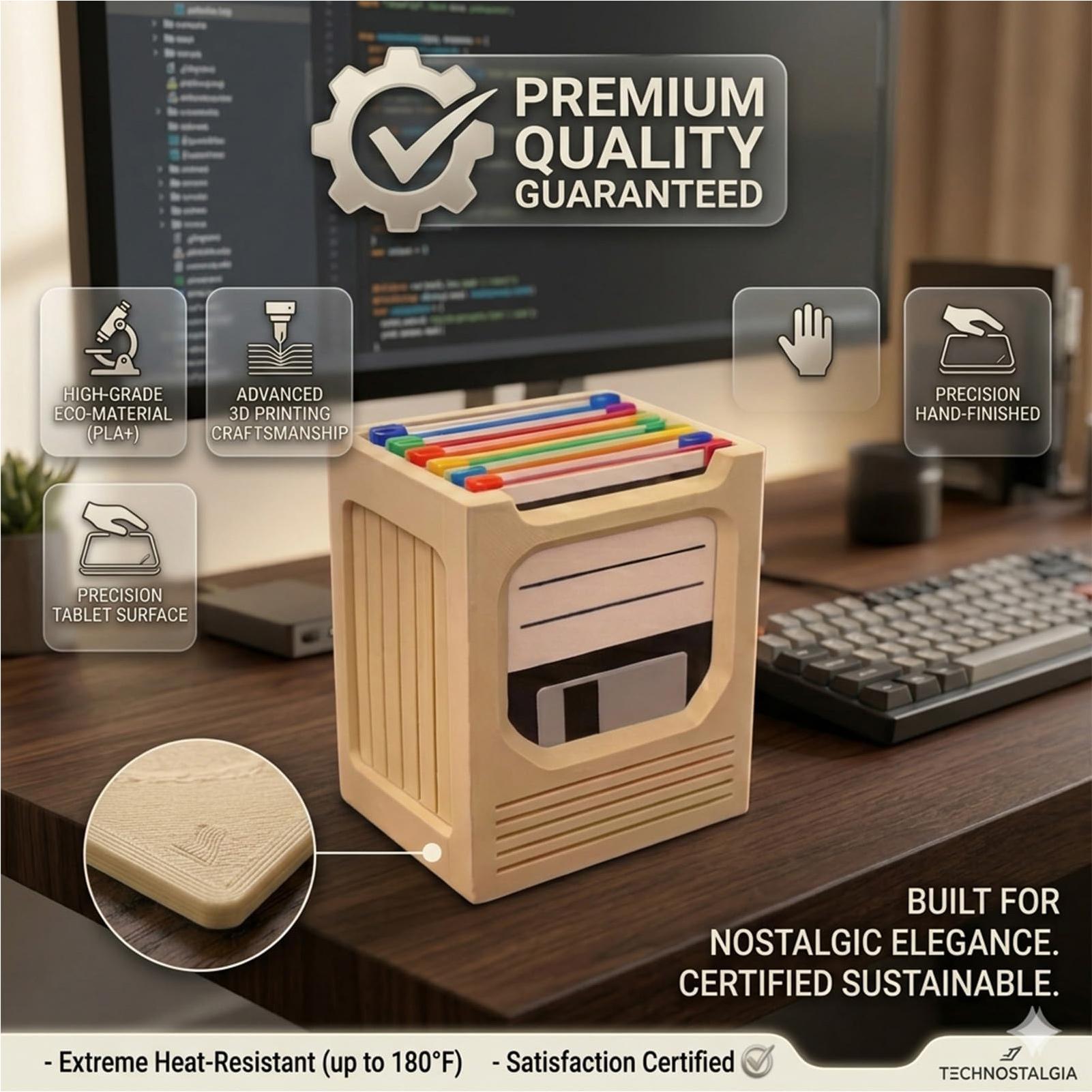 Retro Tech Coaster Holder Set  - Tech For Office review and price