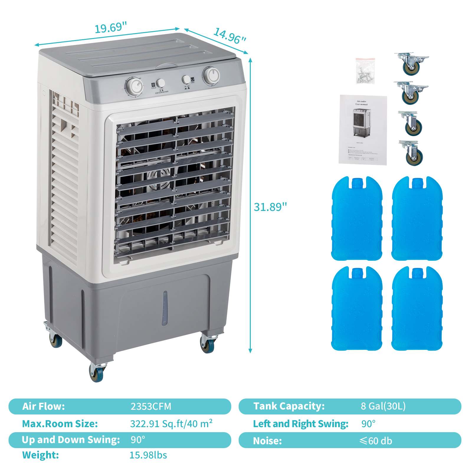Mechanical Air Cooler Fan with - Tech For Office review and price