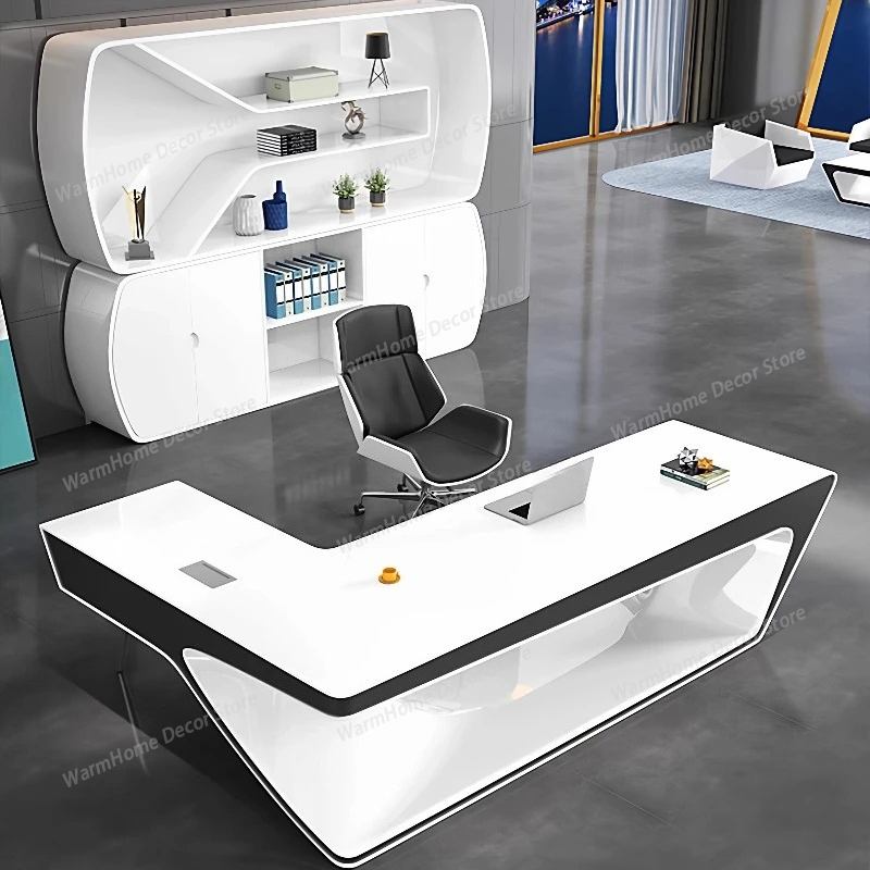 Modern Minimalist L Shaped Des - Tech Office Vibe review and price