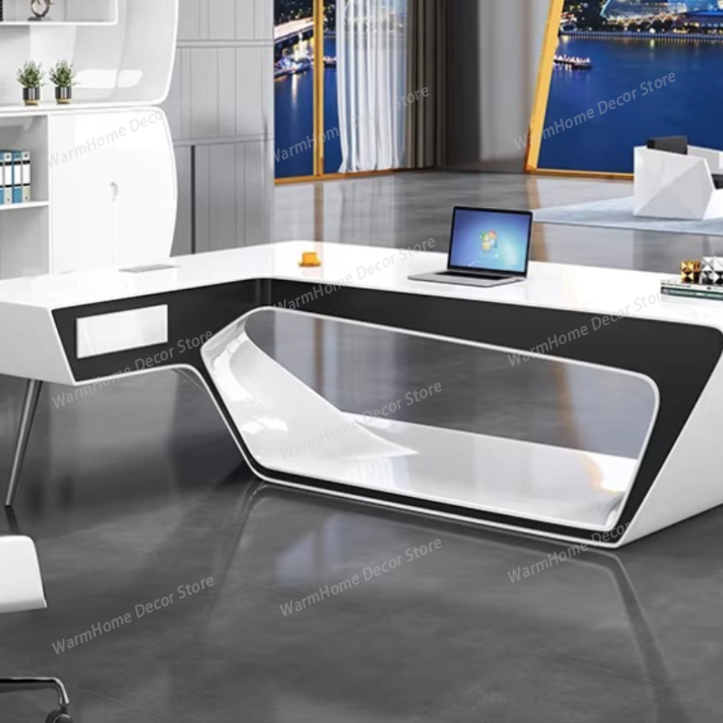 Modern Minimalist L Shaped Des - Tech Office Vibe review and price